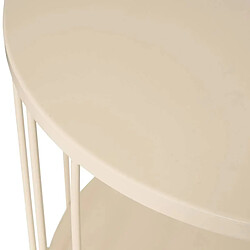 Atmosphera Table d'Appoint Design Métal Kobu 52cm Beige