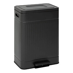 Five Simply Smart Poubelle de Tri 2 Bacs Nova 2x30L Noir