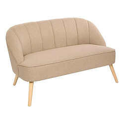 Atmosphera Canapé 2 Places Naova 126cm Beige