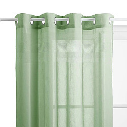 Atmosphera Rideau Voilage à Œillets Sab 140x240cm Vert Céladon