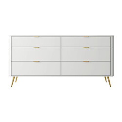 SELSEY - Commode OVAL - 171,7 cm - Blanc