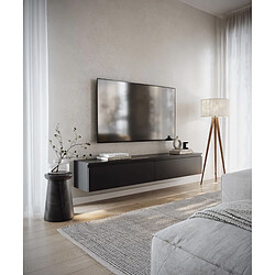 Avis SELSEY - Meuble TV BEMMI - 175 cm - noir