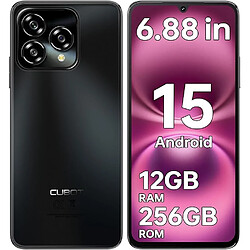 CUBOT A40 Smartphone Android 15, sans abonnement, 256 Go, noir/gris/violet