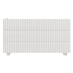 SELSEY - Commode FIORRA - 144 cm - Blanc