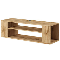 SELSEY - Meuble TV WALL - 100 cm - Imitation chêne
