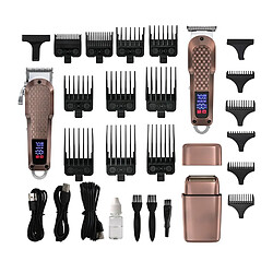 INF Tondeuse à Cheveux et Tondeuse Électrique à Affichage Numérique 935W - Kit de Toilettage P
