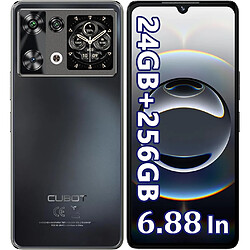 Téléphone CUBOT P90 Android 15 - 256 Go,smartphone 4G double SIM double veille, noir/violet