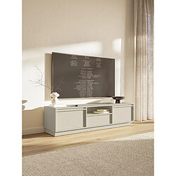 Avis SELSEY - Meuble TV EVO - 154 cm - beige