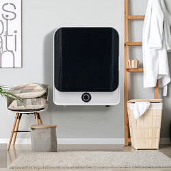 modfu Sèche-linge mural, inox, 830W, ABS blanc