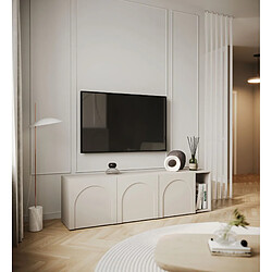Avis SELSEY - Meuble TV debout ARKADIA - 175 cm - gris cachemire