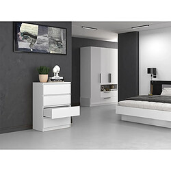 Acheter SELSEY - Commode MALWA - 70 cm - blanc
