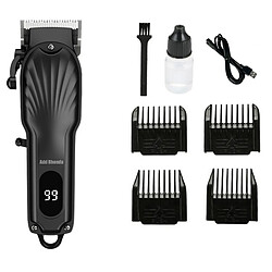 INF Tondeuse électrique rechargeable sans fil professionnelle avec lame en céramique et écran