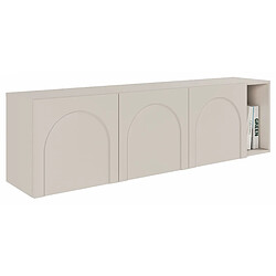 SELSEY - Meuble TV debout ARKADIA - 175 cm - gris cachemire 