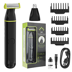 INF Tondeuse Électrique 2-en-1 Corps et Nez - Portable et Lavable