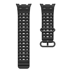 INF Bracelet silicone respirant Ocean avec boucle noire en acier inoxydable 316, compatible av