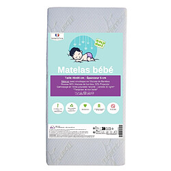 EASY DORT Matelas 40x90 cm berceau bébé Bambou