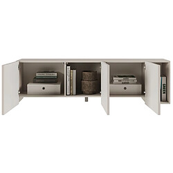 Acheter SELSEY - Meuble TV debout ARKADIA - 175 cm - gris cachemire