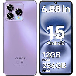 CUBOT A40 Smartphone Android 15, sans abonnement, 256 Go, noir/gris/violet