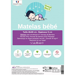 Avis EASY DORT Matelas 40x90 + 3 Draps housse + 2 Alèses Coton BIO