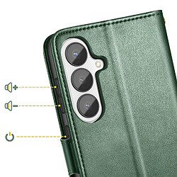 Acheter Avizar Étui Portefeuille pour Galaxy S26 avec Bouton-pression Magnétique et Dragonne Vert