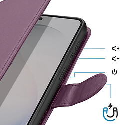 Avis Avizar Étui Portefeuille pour Galaxy S26 avec Dragonne et Fonction Support Vidéo Violet