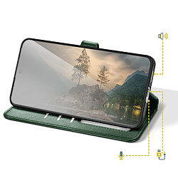 Avis Avizar Étui Portefeuille pour Galaxy S26 avec Bouton-pression Magnétique et Dragonne Vert