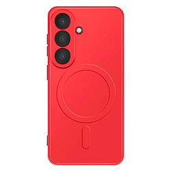 Avizar Coque pour Galaxy S26 Compatible avec Charge Qi2 / MagSafe / PixelSnap Rouge