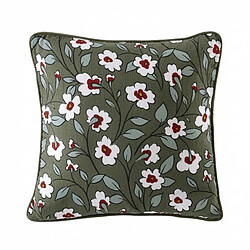 Housse De Rêve Coussin carré déhoussable 45x45 cm Gaze de Coton Azalée