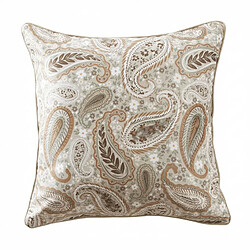 Housse De Rêve Coussin carré déhoussable 50x50 cm Velours de Coton Valentine