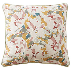 Housse De Rêve Coussin carré déhoussable 45x45 cm Gaze de Coton Garance