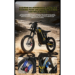 Avis Vélo Électrique Off-Road RICH BIT V9 2500W 48V 20Ah 63km/h autonomie 60km tout terrain