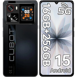 Téléphone CUBOT X100 5G, sans contrat, 256 Go de ROM, écran HD de 6,88 pouces, noir/or.