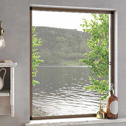vidaXL Écran anti-insectes pour fenêtres Marron 110 x 130 cm