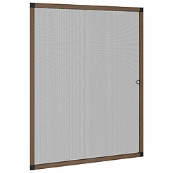 vidaXL Écran anti-insectes pour fenêtres Marron 110 x 130 cm