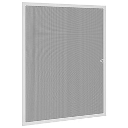 vidaXL Écran anti-insectes pour fenêtres Blanc 110 x 130 cm