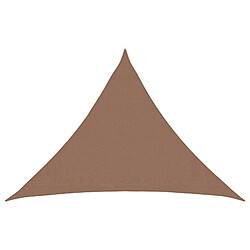 vidaXL Voile d'ombre Taupe 7 x 5 x 5 m HDPE