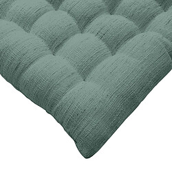 Avis Paris Prix Galette de Chaise Effet Lin Tissé Nando 38x38cm Vert Cèdre