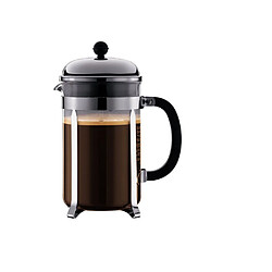 BODUM Chambord - Cafetière à piston 1,5 L - Transparent/Chrome Cafetière à piston BODUM CHAMBORD, 12 tasses