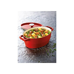 Pyrex Slow Cook - Cocotte ovale 29 cm - Rouge pas cher
