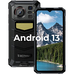 Téléphone d'extérieur HOTWAV W11 Android 13, 256 Go, écran HD 6,6 pouces, noir/bronze