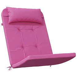 Avis vidaXL Coussins de chaise adirondack lot de 2 rose tissu oxford