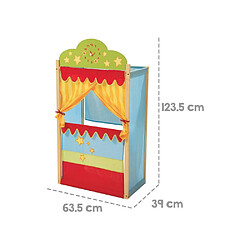 Avis ROBA Théâtre de marionnettes cirque en bois avec horloge décorative