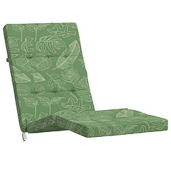 Acheter vidaXL Coussins de chaise longue lot de 2 motif de feuilles