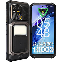 Agm France Smartphone ultra-résistant AGM G3, Android 15, écran FHD 6,72 pouces, 512 Go, noir
