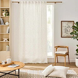 Douceur D'Interieur Galette de Chaise Effet Lin Tissé Nando 38x38cm Naturel pas cher