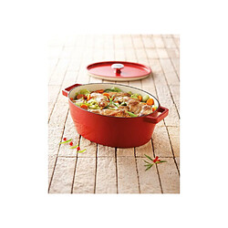 Avis Pyrex Slow Cook - Cocotte ovale 29 cm - Rouge