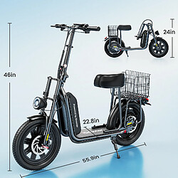 Avis Trottinette Électrique iScooter F7 1000W 48V 45km/h Autonomie 72km 16 Pouces Tout-Terrain