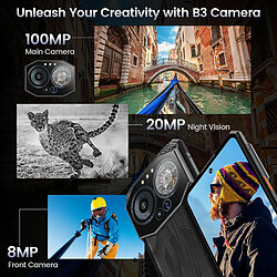 Acheter Smartphone robuste IIIF150 B3 (déverrouillé), 256 Go de ROM, Noir obsidien/Gris
