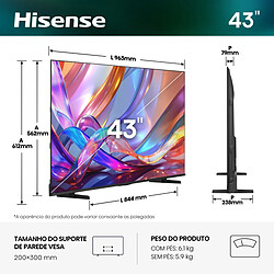 Avis TV Hisense 43E7S (2026) 43" VA QLED 4K UHD Noire