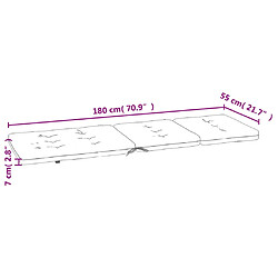vidaXL Coussins de chaise longue lot de 2 motif de feuilles pas cher